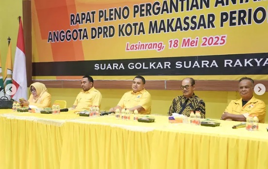 Pimpinan DPRD Makasar Hadiri Rapat Pleno PAW Anggota Dewan Fraksi Golkar