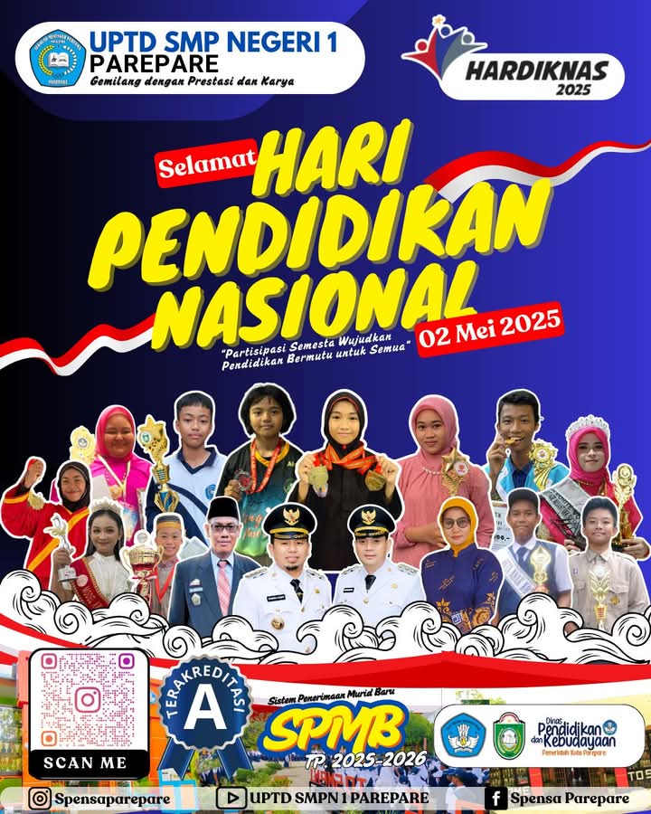 Torehan Prestasi Siswa SMPN 1 Parepare Jadi Kado Hardiknas