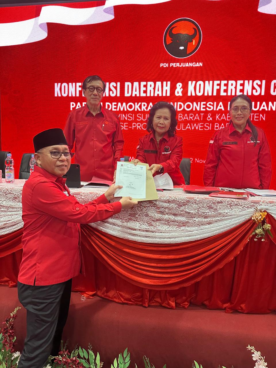 Sah! Agus Ambo Djiwa Kembali Pimpin PDIP Sulbar, Tegaskan Komitmen Menangkan Pemilu 2029