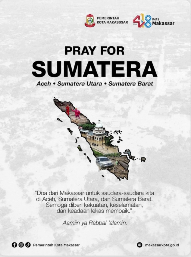 DPMPTSP Bersama Pemkot Makassar Ajak Berdoa Atas Musibah Banjir dan Longsor di Sumatera