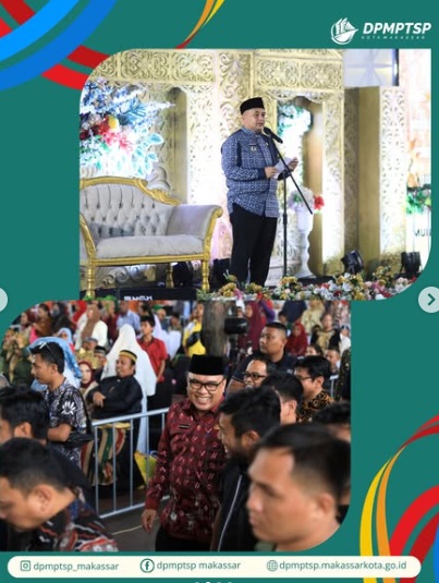 Kepala DPMPTSP Hadiri Kegiatan Itsbat Nikah Massal dalam Rangka HUT ke-418 Makassar