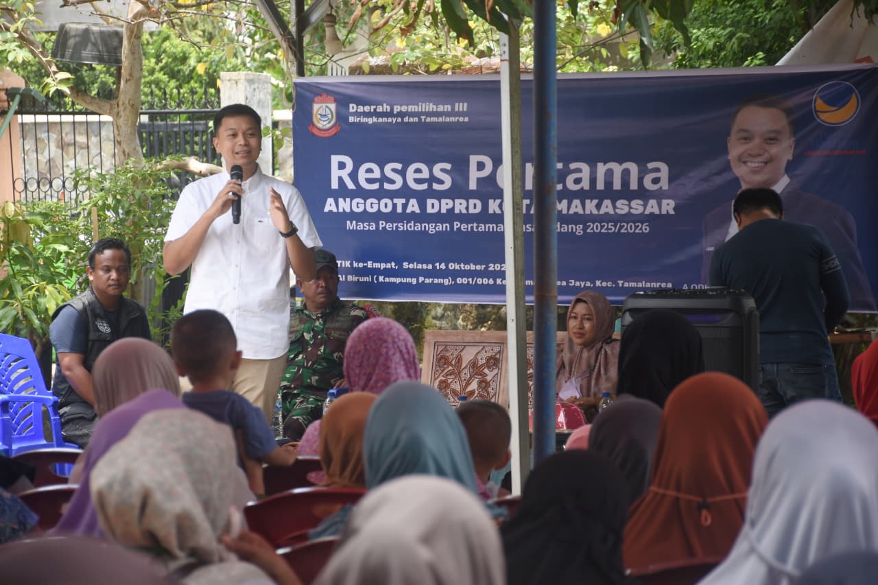 Anggota DPRD Odhika Cakra Reses di Tamalanrea dan Biringkanaya, Warga Adukan Persoalan Bansos hingga Drainase