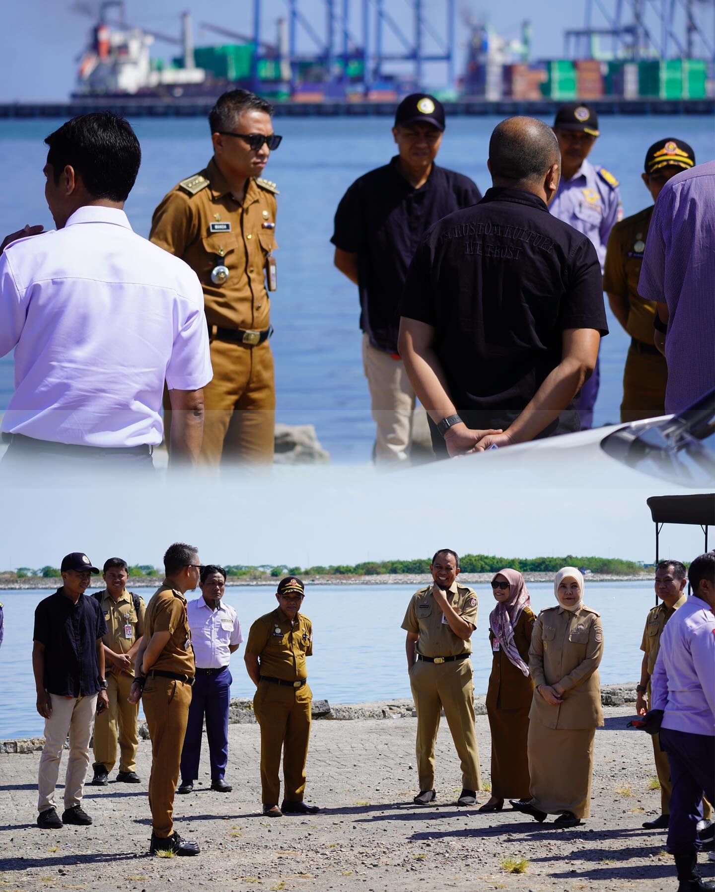 Camat Ujung Tanah Dampingi Wawali Makassar Tinjau Lokasi Maulid Pesisir di Dermaga Paotere