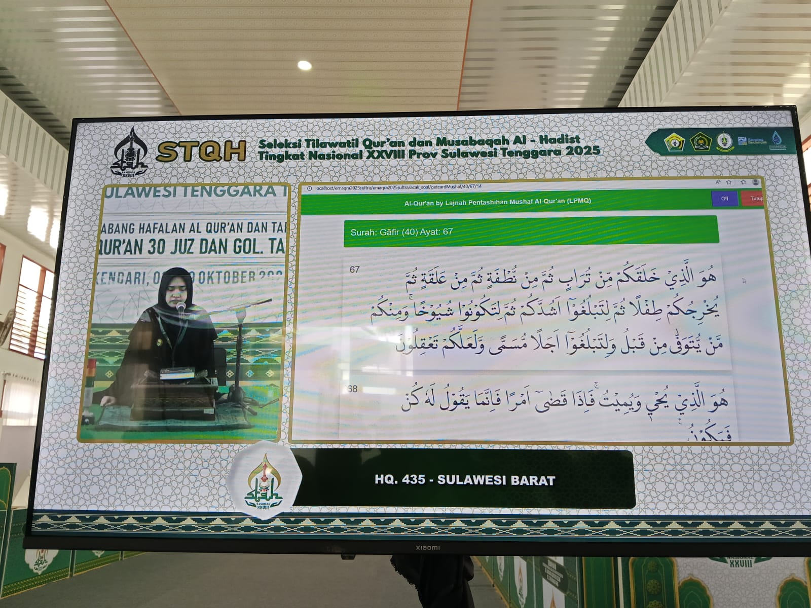 Empat Kafilah Putri Sulbar Tampil di Hari Keempat STQH Nasional 2025