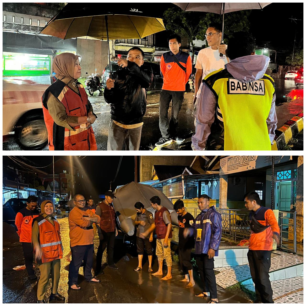 BPBD Sulbar Tinjau Titik Banjir Genangan Air di Kota Mamuju, Lakukan Langkah Penanganan Cepat