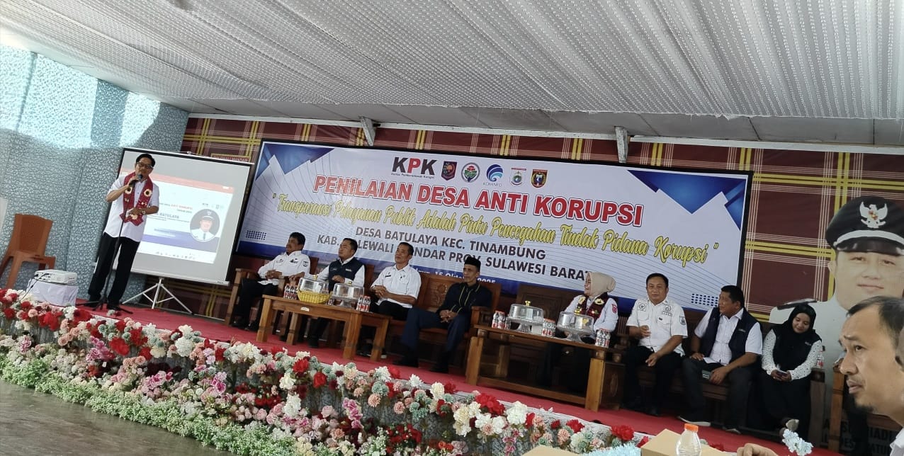 Desa Batulaya Polman Dikunjungi Tim Penilai Desa Antikorupsi