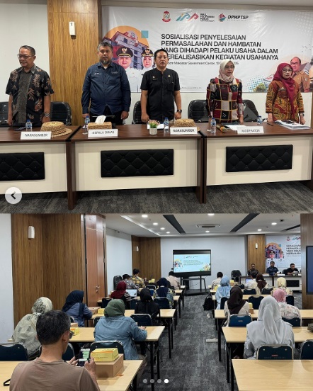 Dispar Makassar Jadi Narsum pada Sosialisasi yang Digelar DPMPTSP, Terkait Penyelesaian Masalah yang Dihadapi Pelaku Usaha