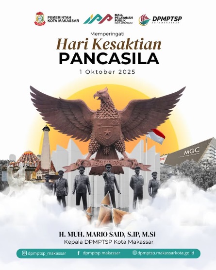 DPMPTSP Makassar Ucapkan Selamat Hari Kesaktian Pancasila 2025