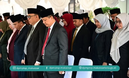 Kadis PMPTSP Mario Said Hadiri Upacara Hari Kesaktian Pancasila di Balaikota Makassar 