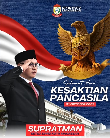 DPRD Makassar Ucapkan Selamat Hari Kesaktian Pancasila 2025