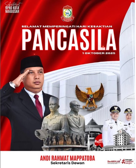 Sekretariat DPRD Makassar Ucapkan Selamat Hari Kesaktian Pancasila 2025