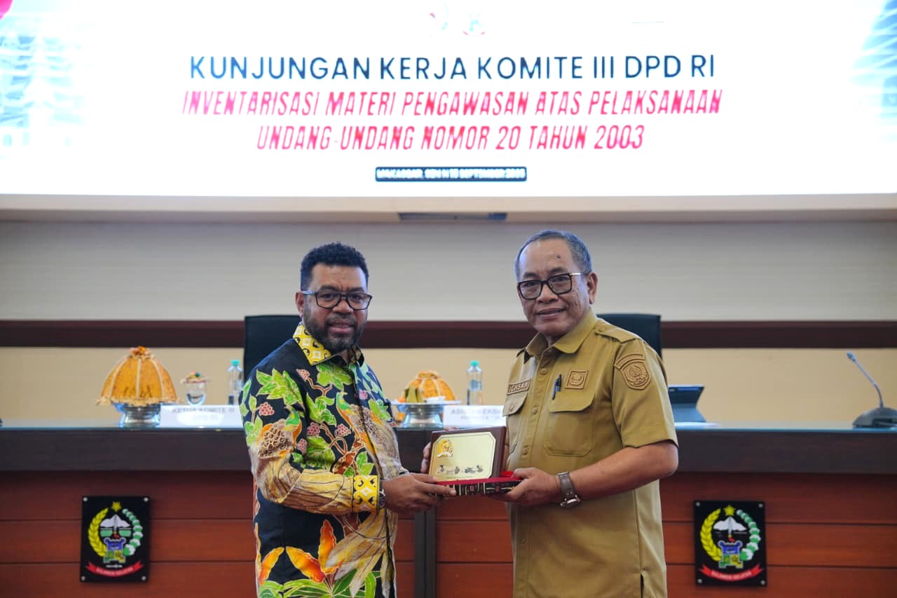 Komite III DPD RI Nilai Sulsel Tunjukkan Capaian Positif dalam Penerapan SPMB