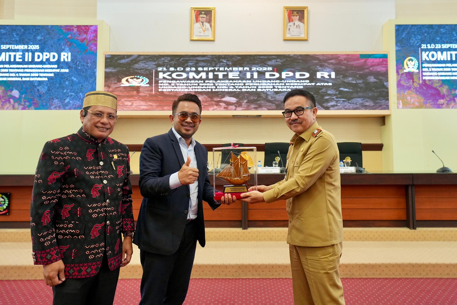 Sekda Sulsel Sambut Kunjungan Komite II DPD RI, Bahas Implementasi UU Pertambangan Mineral dan Batubara