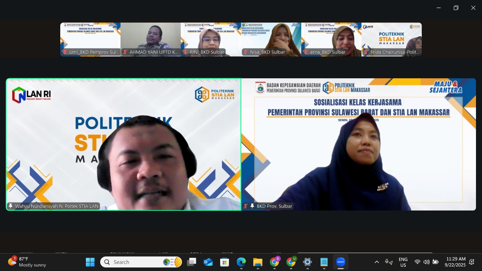 Dorong Peningkatan Kapasitas ASN, Pemprov Sulbar dan STIA LAN akan Buka Kelas Kerja Sama