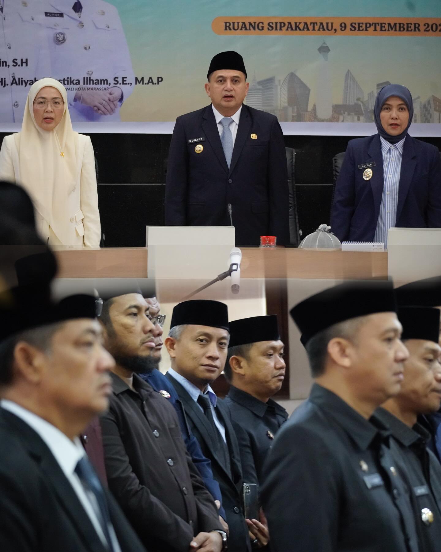 Camat Ujung Tanah Menghadiri Pelantikan Pejabat Pimpinan Tinggi Pratama oleh Wali kota Makassar