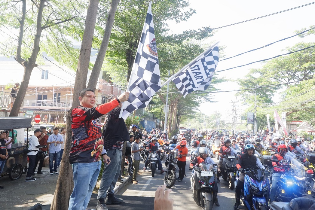 Heritage Rally di Makassar, Ribuan Pecinta Moge dari Berbagai Daerah Berkumpul di Pantai Losari 