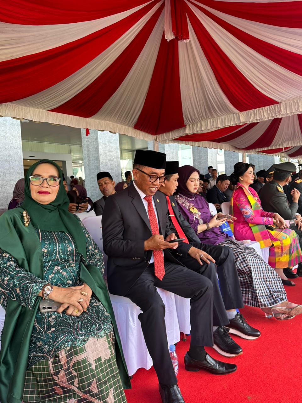 Legislator Jumiaty Mahmud Turut Menghadiri Upacara Puncak Peringatan HUT Sulbar ke-21 