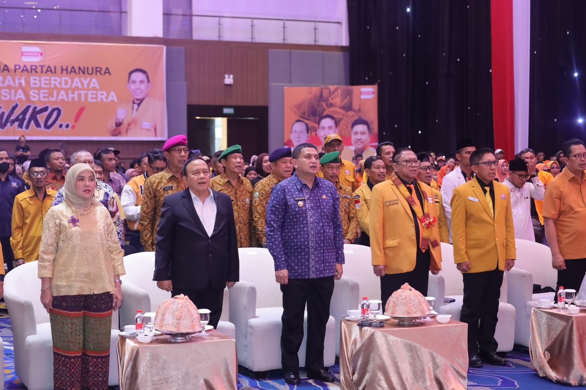 Appi-Aliyah Kompak Hadiri Pelantikan Pengurus Hanura Sulsel, Kolaborasi Pemda dan Parpol Kunci Keberhasilan Pembangunan