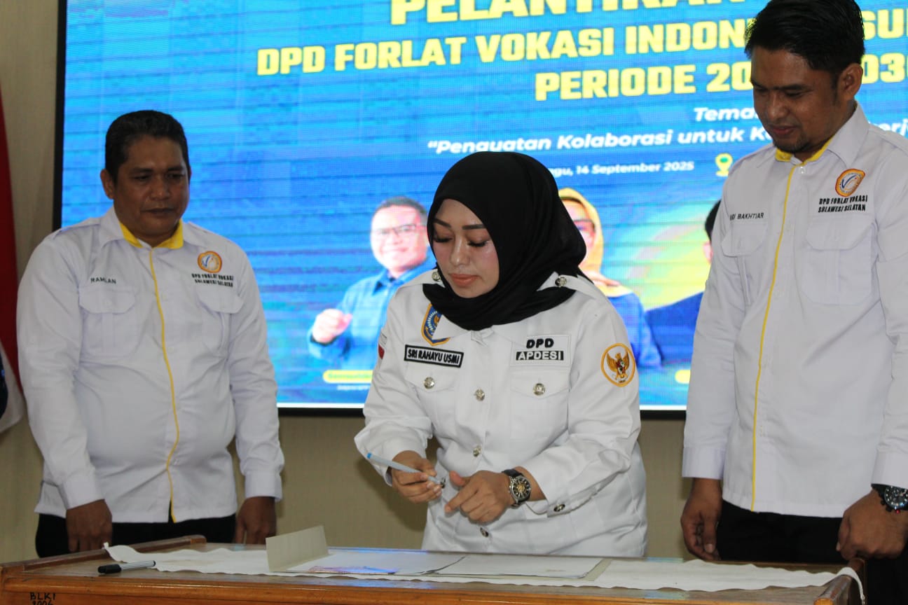 Forlat Vokasi–Apdesi Sulsel Teken MoU, Tingkatkan SDM Aparatur, Dukung Asta Cita Berbasis Desa