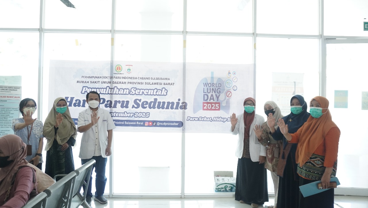 Peringati Hari Paru Sedunia, RSUD Sulbar Edukasi Bahaya Polusi dan Vape