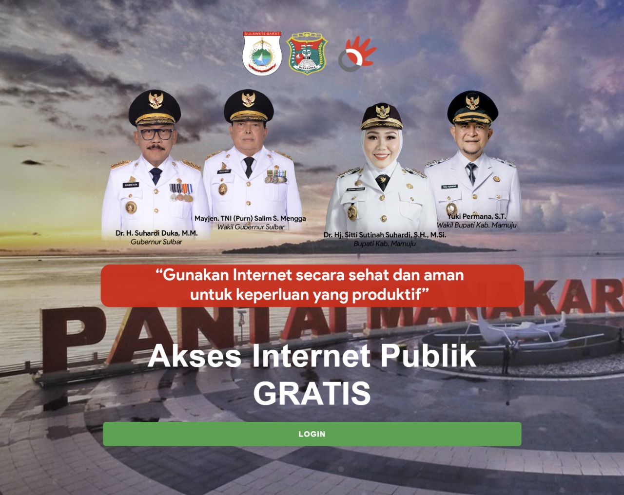 Pemprov Sulbar dan Pemkab Mamuju Tingkatkan Layanan Wifi Gratis di Anjungan Pantai Manakarra