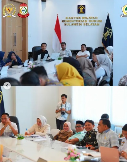 Difasilitasi Kanwil Kemenkum Sulsel, DPRD Makassar Rapat Harmonisasi Pemantapan Konsepsi Ranperda Pengelolaan Parkir