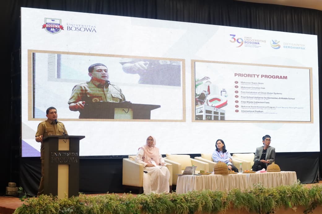 Seminar Internasional Unibos, Wali Kota Munafri Paparkan Strategi Bangun Kota Kompetitif