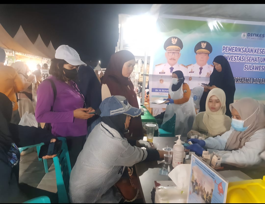 Dinkes Sulbar Hadirkan Layanan Pemeriksaan Gratis PTM di Gema Sulbar HUT ke-21