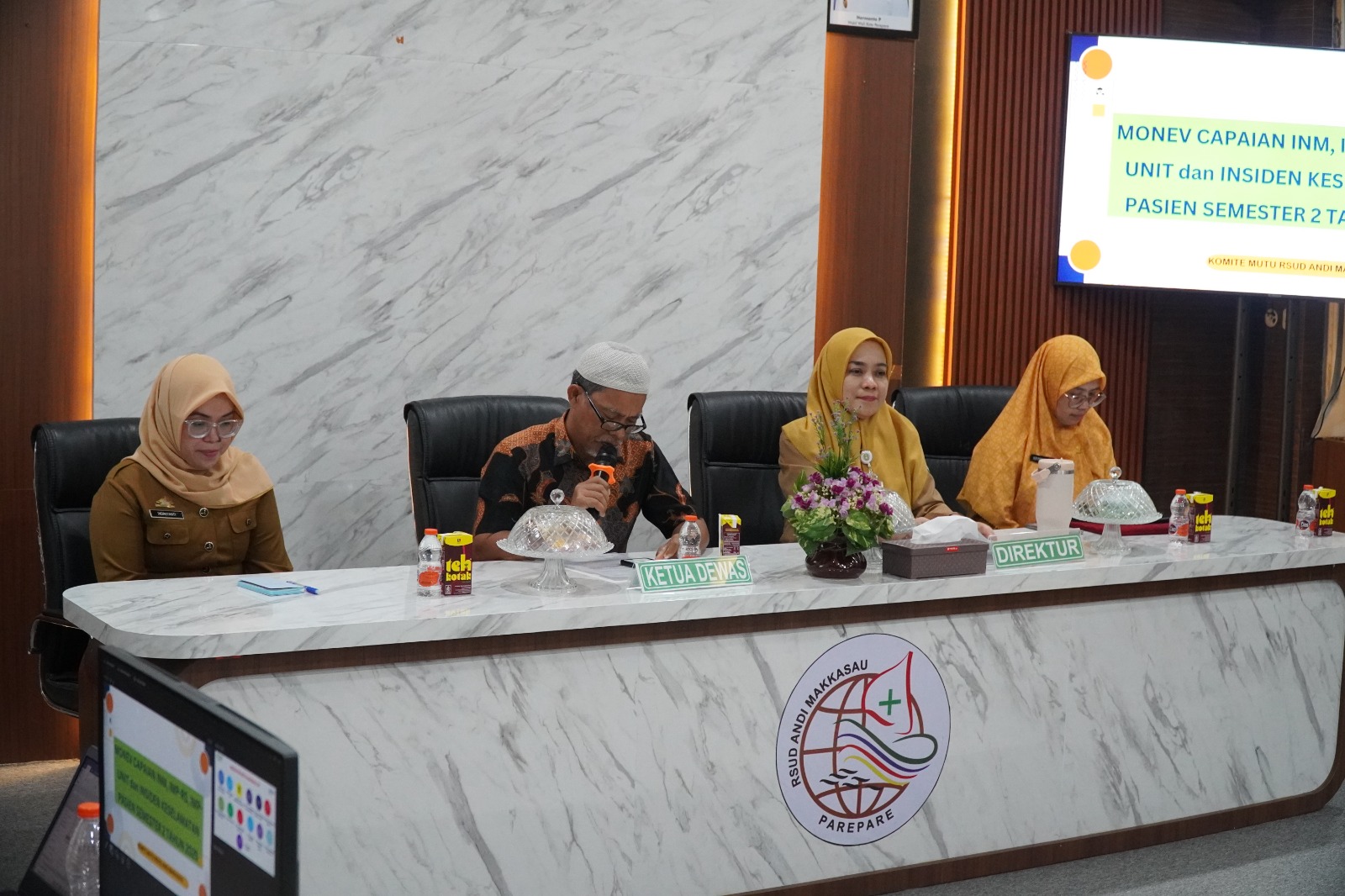 Monev Capaian INM, IMP-RS, IMP-Unit dan IKP, RSUD Andi Makkasau Tegaskan Komitmen Pelayanan Aman, Bermutu, Berorientasi Kepuasan Pasien