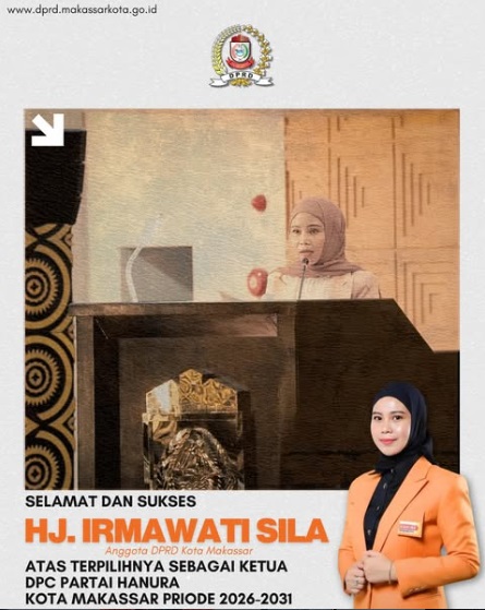 DPRD Makassar Ucapkan Selamat atas Terpilihnya Irmawati Sila sebagai Ketua DPC Partai Hanura
