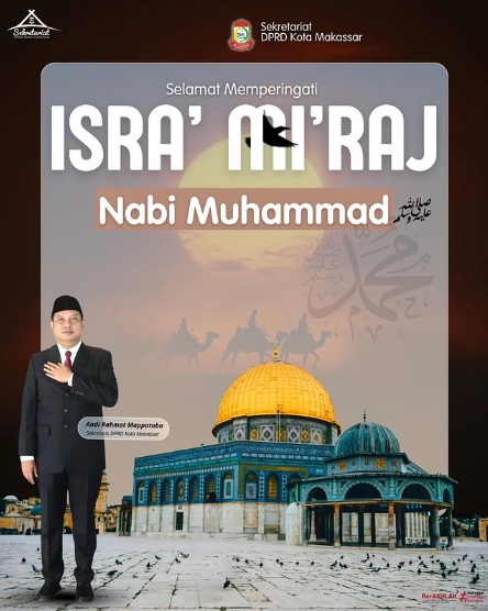 Sekretariat DPRD Makassar Ucapkan Selamat Memperingati Isra Mi